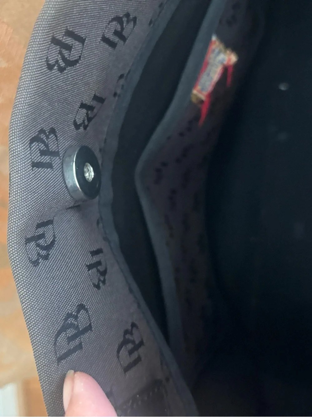 90’s Dooney & Bourke Brown and Black Monogram Tote